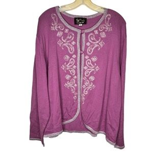 Bob Mackie Wearable Art‎ Cardigan Sweater